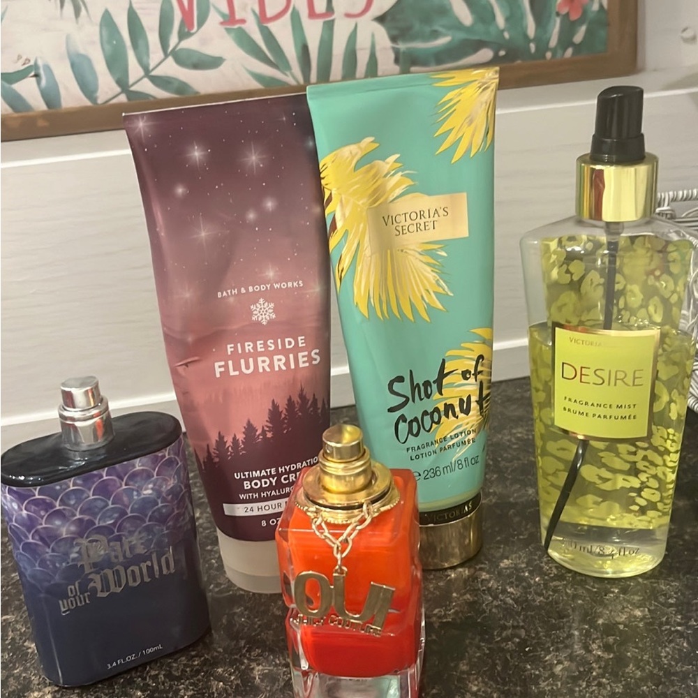 Bundle of perfumes and lotions